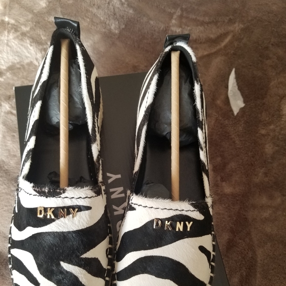 Zebra DKNY Mer Peep toe Platform Espadrilles - Picture 3 of 6